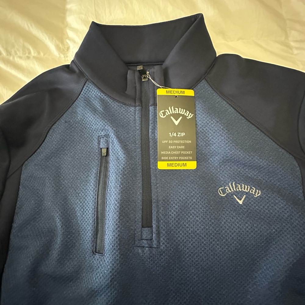 Callaway Blue Quarter-Zip Pullover